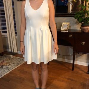 White skater dress
